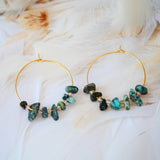 Boucles d'oreilles Prisca Turquoise