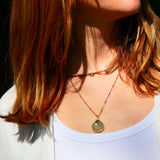 Collier JUSTINE Prehnite - Amour Inconditionnel et Guérison