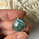 Collier Justine Labradorite argenté - Parfaites Imparfaites