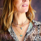 Collier Lune Shyamaa Spinelle ou Amethyste