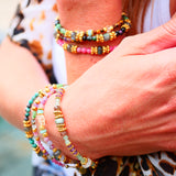 Bracelet TARANGA en turquoise, rhodonite ou rubis zoïsite – Énergie et équilibre