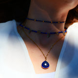 Collier JUSTINE Lapis Lazuli - Intuition et Communication