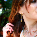 Boucles d'oreilles NEER - Tanzanite et Labradorite - Intuition et Protection
