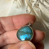Collier Justine Labradorite argenté - Parfaites Imparfaites