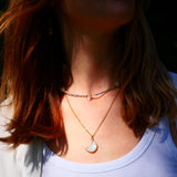 Collier UJJWAL - Labradorite, Pierre de Lune, Tanzanite - Clarté et Spiritualité