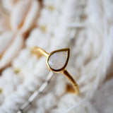 Bague réglable DAMIA - Améthyste, Quartz Fumé, Pierre de Lune - Intuition et Sérénité