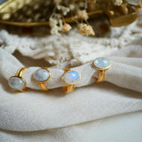 Bague réglable Mathilde Pierre de Lune