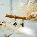 Boucles d'oreilles Rahaya Trèfle Nacre abalone