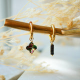 Boucles d'oreilles Rahaya Trèfle Nacre abalone