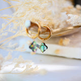 Boucles d'oreilles Rahaya Trèfle Nacre abalone