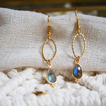 ginandger boucles d oreilles labradorite