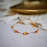 bracelet fil cordon peridot