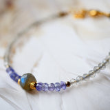 Bracelet JEEVAN – Labradorite et Tanzanite pour protection et intuition