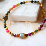 Bracelet AARAM – Tourmalines et labradorite pour sérénité et ancrage