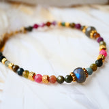 Bracelet AARAM – Tourmalines et labradorite pour sérénité et ancrage