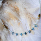 Collier TEJ - Aigue-Marine, Labradorite - Communication et Protection