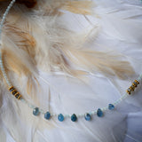 Collier TEJ - Aigue-Marine, Labradorite - Communication et Protection