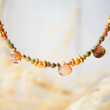 Collier SUMAN - Unakite, Andalousite - Équilibre et Transformation