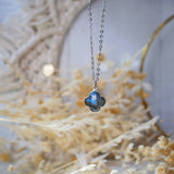 Collier Argent Subhagya (pierre au choix)