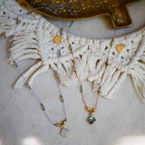 collier long cordon labradorite pierre de lune