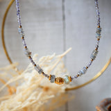 Collier SWAR - Iolite, Labradorite et Talisman - Intuition et Clarté