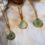 Collier JUSTINE Prehnite - Amour Inconditionnel et Guérison
