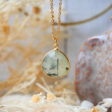 Collier JUSTINE Prehnite - Amour Inconditionnel et Guérison