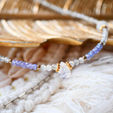 Collier UJJWAL - Labradorite, Pierre de Lune, Tanzanite - Clarté et Spiritualité