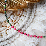 Collier JAGMAG - Rubis Zoisite, Hématite, Rhodonite - Vitalité et Harmonie