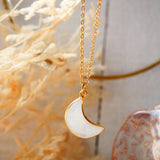 Collier TANDAVA Lune Pierre de Lune Arc-en-Ciel - Intuition et Féminité