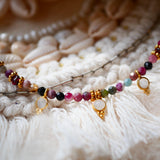 Collier SHUDDHI - Tourmaline, Grenat, Pierre de Lune - Purification et Passion