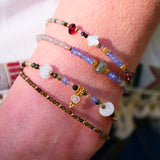 Bracelet ADVITIYA – Équilibre et protection avec tourmalines et grenats