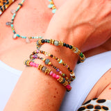 Bracelet TARANGA en turquoise, rhodonite ou rubis zoïsite – Énergie et équilibre