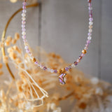 Collier Lune Shyamaa Spinelle ou Amethyste