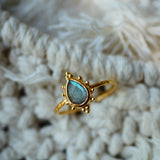 Bague réglable labradorite - Jaya