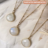 Collier Justine Pierre de lune 4 5 6 - Parfaites Imparfaites