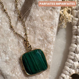 Collier Justine Malachite - Parfaites Imparfaites