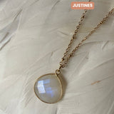 Collier Justine Pierre de lune 4 5 6 - Parfaites Imparfaites