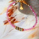 Bracelet Kamala Tourmaline rose