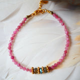 Bracelet Kamala Tourmaline rose