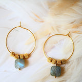 Boucles d'oreilles Manon Labradorite