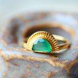 Bague réglable Oditi Onyx Vert