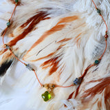 Collier Cordon Palak Trèfle Péridot