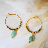 Boucles d'oreilles Amazonite - Pipa