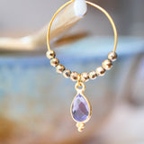 Boucles d'oreilles Pipa Améthyste