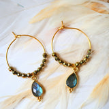 Boucles d'oreilles Labradorite - Pipa