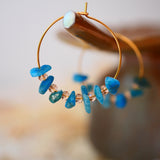 Boucles d'oreilles Prisca Apatite