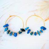 Boucles d'oreilles Prisca Apatite