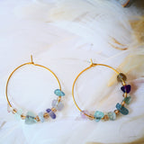 Boucles d’oreilles Prisca fluorite