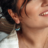 Boucles d'oreilles Prisca Apatite